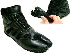 japanese ninja boots, black