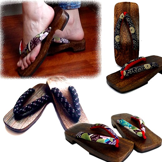 japanese woman's wooden sandals GETA