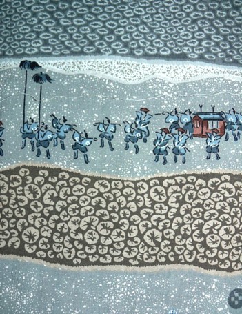 рисунок ткани кимоно