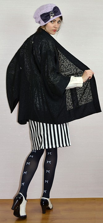 японское традиционное женское летнее хаори из шелка