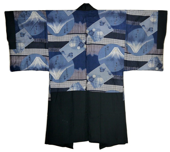 japanese traditional silk kimono jacket HAORI