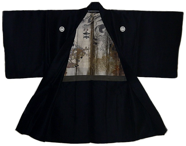 japanese antique kimono jacket HAORI, pre WWII