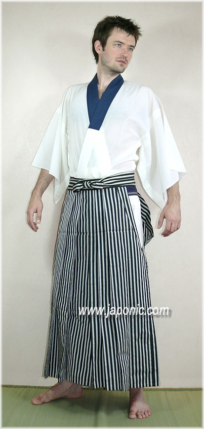 japanese silk striped hakama