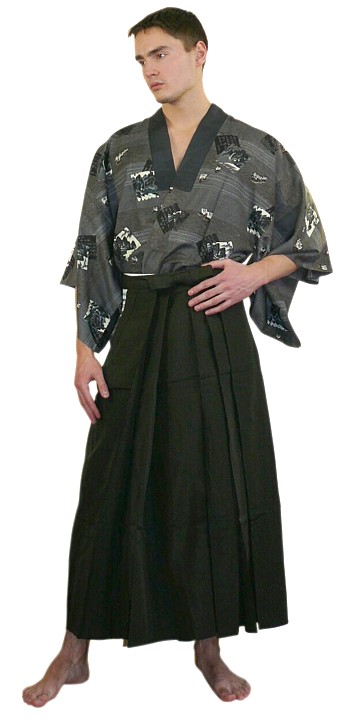 japanese man's kimono and hakama