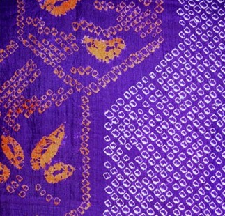 japanese haori jacket pattern in tie-dyeing technique