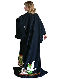 japanese traditional wedding kimono kurobiki style