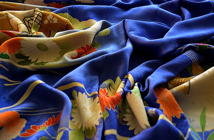 japanese antique silk kimono