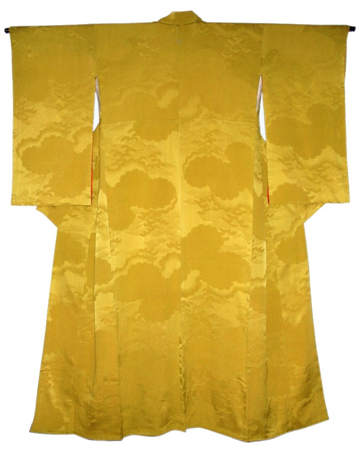 japanese lady's silk kimono of Taisho era