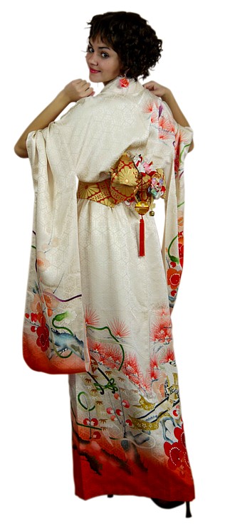 japanese kimonoand obi belt