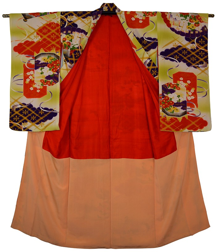 japanese antique kimono for young lady