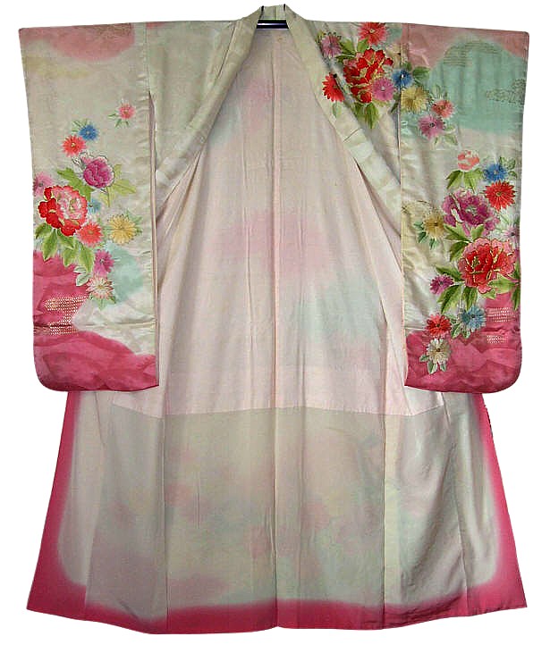 wedding kimono, silk, embroidery, 1950's. The Japonic Online Store