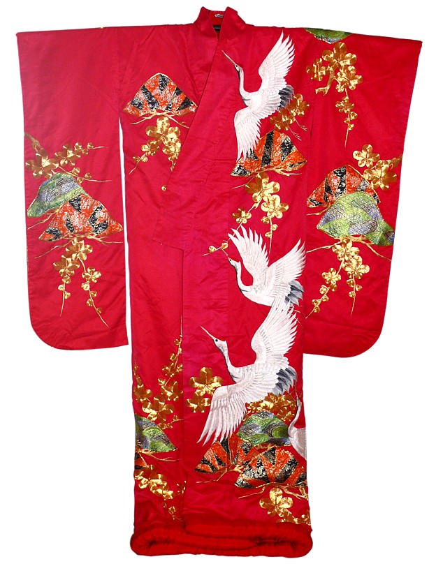 wedding kimono gown, 1970's. The Japonic Online Kimono Store