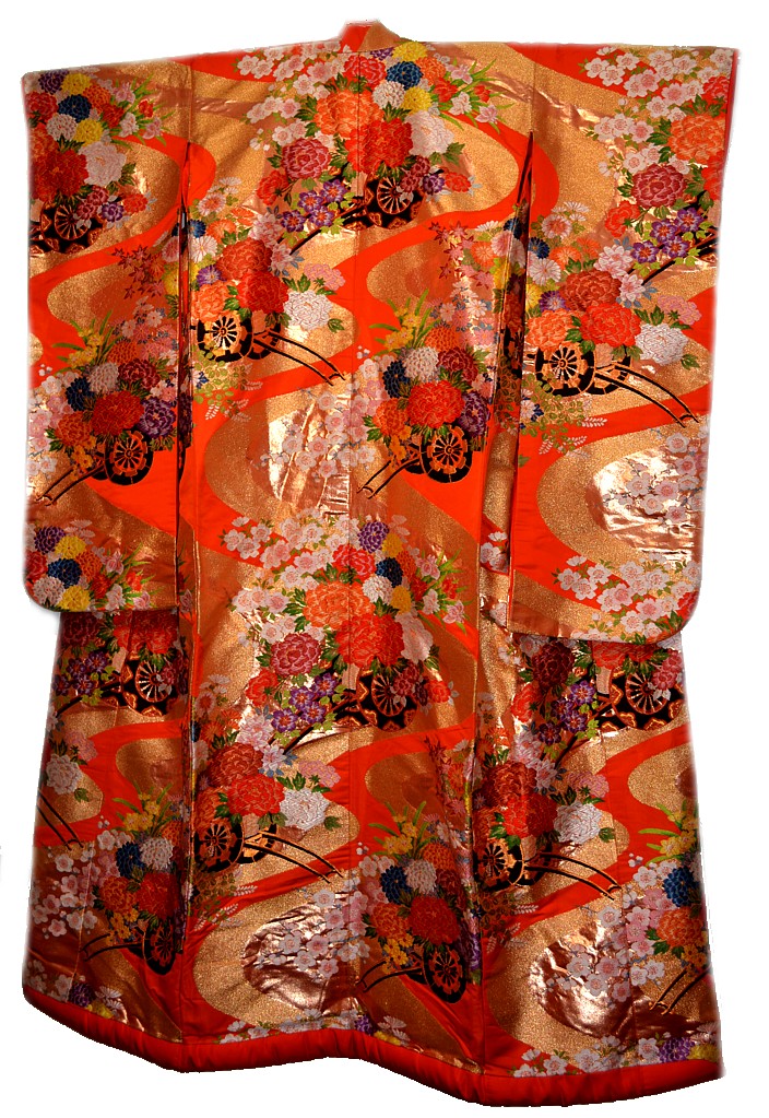 Japanese wedding kimono, vintage