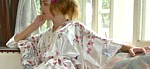 Japanese modern silk kimono 