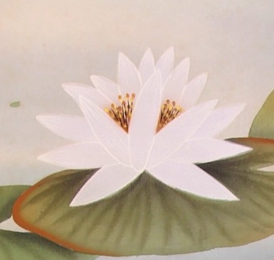 japanese painting on scroll: detail