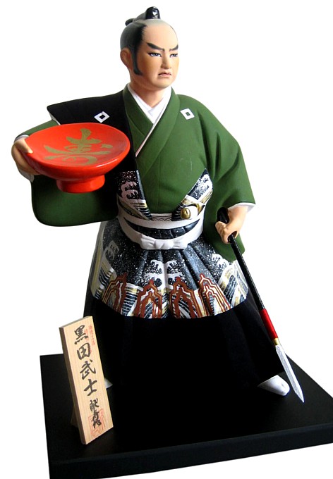 samurai warrior, japanese clay doll. The Japonic Online Store