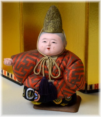 japanese kimekomi doll of a boy dancer