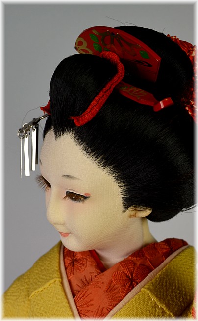 Japanese colletible antique silk face doll, 1930's. The Japonic Online Store