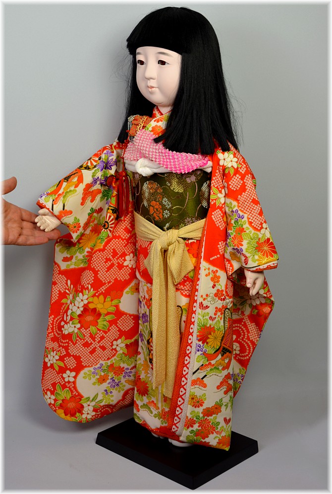 Japanese Antique Doll Of A Girl 1950 S Japanese Traditional Dolls Collection The Japonic