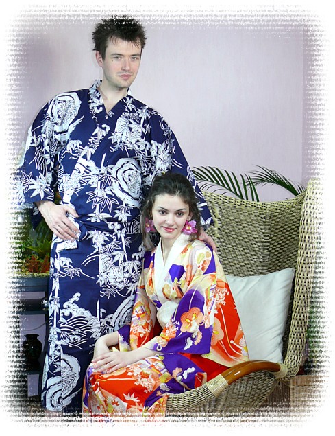 japanese man's kimono gown 