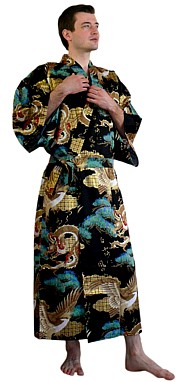 japanese man's  kimono, cotton 100%. The Japonic Online Store