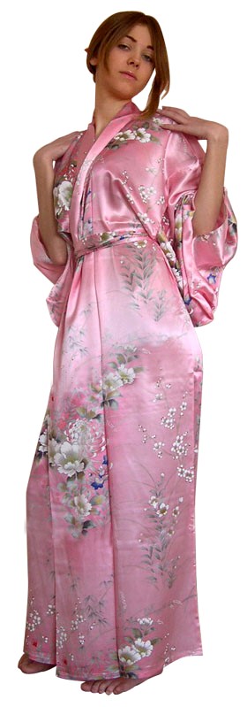 pure silk japanese kimono modern HARU ICIBAN