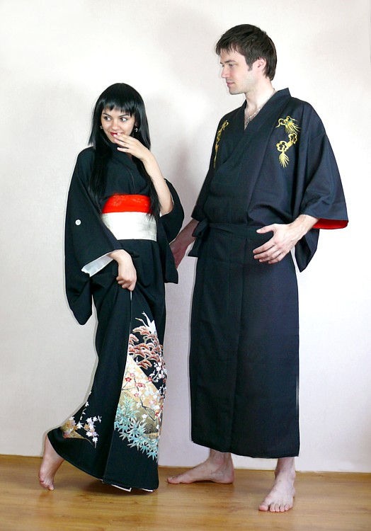 Японское кимоно мужское и женское
