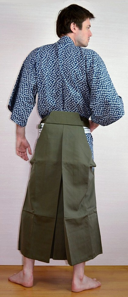 Japanese man's traditional silk hakama pants, vintage. Japanese Man's ...