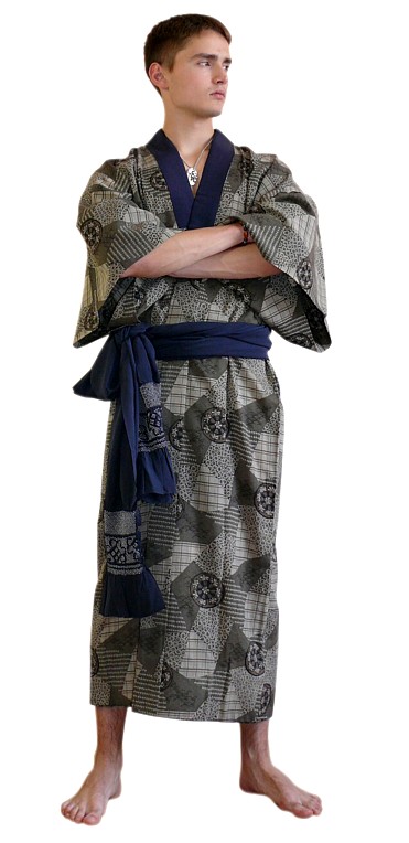 traditional japanese kimono and obi belt