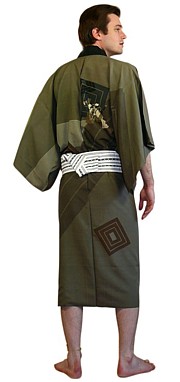 japanese silk man's kimono, 1920's. The Japonic Online Store