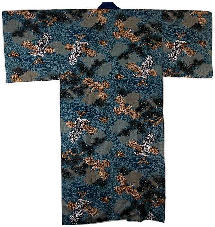 japanese man's silk kimono