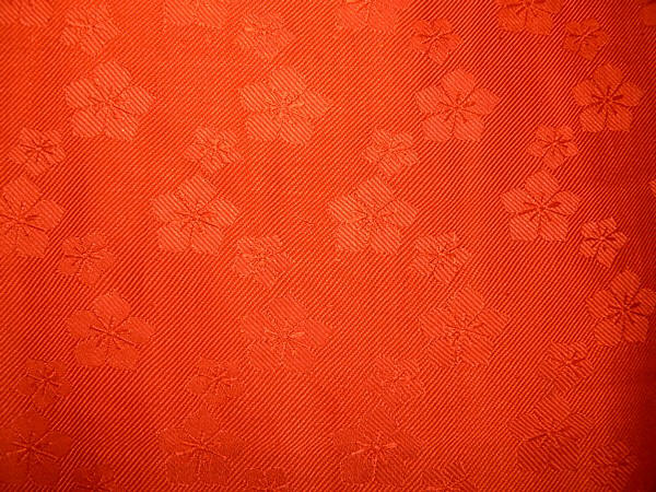 japanese figured silk antique kimono, detail of fabric