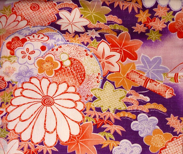japanese silk antique kimono fabric