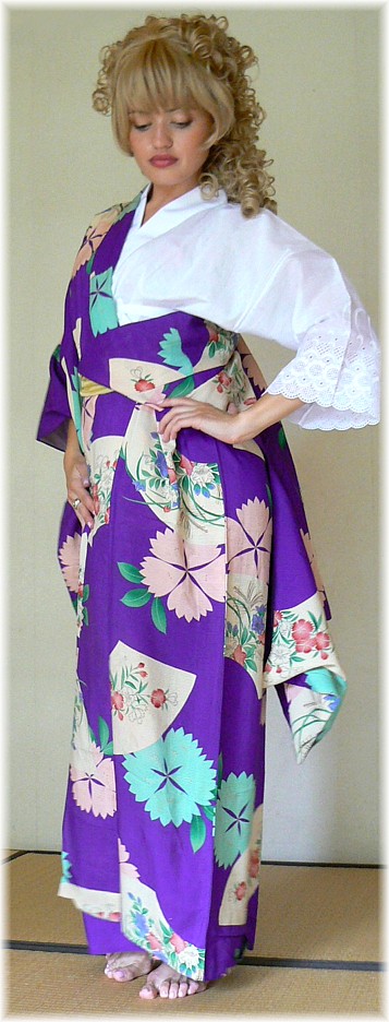 japanese traditional white under-kimono shirt HADAGI