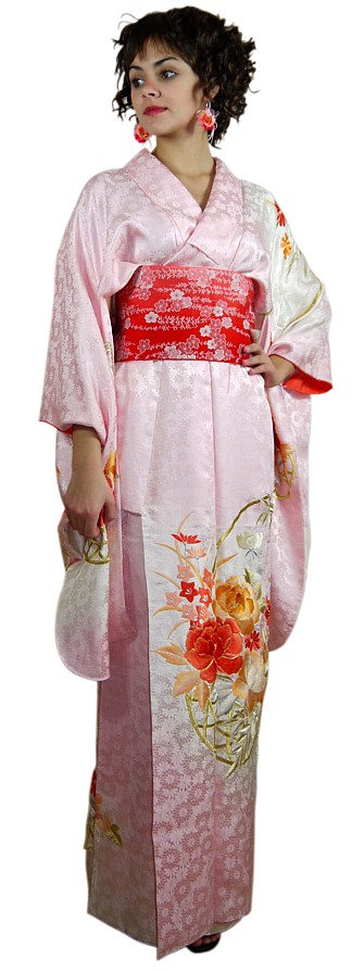 japanese kimono and obi belt