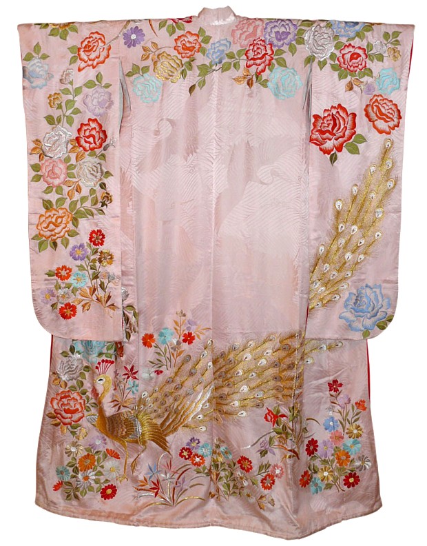 japanese embroidered silk kimono, 1950's. The Japonic Online Store