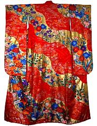 japanese woman's silk wedding kimono. The Japonic Online Store